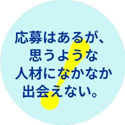 他の業務との兼務で、人材採用にあまり詳しくない。